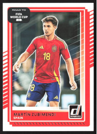 Martin Zubimendi, Kartička, 2026 Panini Donruss Road to FIFA World Cup, BASE