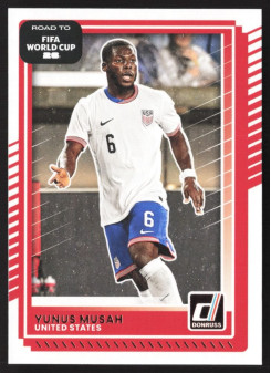 Yunus Musah, Card, 2026 Panini Donruss Road to FIFA World Cup, BASE