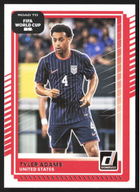 Tyler Adams, Kartička, 2026 Panini Donruss Road to FIFA World Cup, BASE