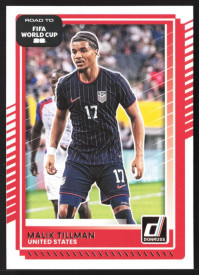 Malik Tillman, Kartička, 2026 Panini Donruss Road to FIFA World Cup, BASE