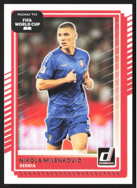 Nikola Milenkovic, Card, 2026 Panini Donruss Road to FIFA World Cup, BASE