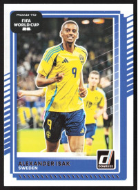 Alexander Isak, Kartička, 2026 Panini Donruss Road to FIFA World Cup, BASE