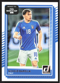 Nicolo Barella, Card, 2026 Panini Donruss Road to FIFA World Cup, BASE