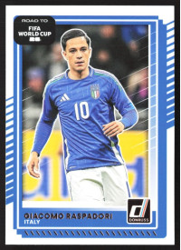 Giacomo Raspadori, Card, 2026 Panini Donruss Road to FIFA World Cup, BASE