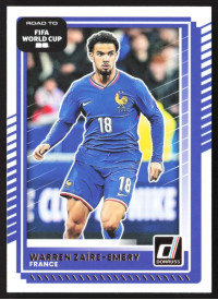 Warren Zaire-Emery, Card, 2026 Panini Donruss Road to FIFA World Cup, BASE