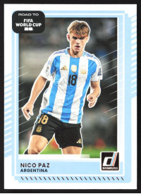 Nico Paz, Card, 2026 Panini Donruss Road to FIFA World Cup, BASE
