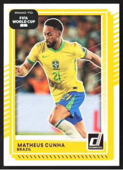 Matheus Cunha, Card, 2026 Panini Donruss Road to FIFA World Cup, BASE