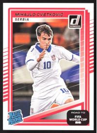 Mihajlo Cvetkovic, Card, 2026 Panini Donruss Road to FIFA World Cup, BASE