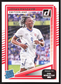 Johan Manzambi, Card, 2026 Panini Donruss Road to FIFA World Cup, BASE