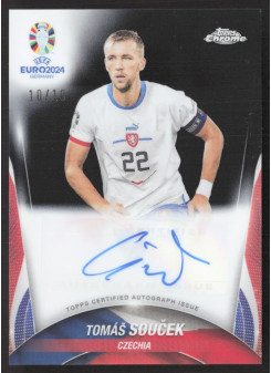 Tomas Soucek, Kartička, Topps Chrome UEFA Euro 2024, AUTOGRAPH