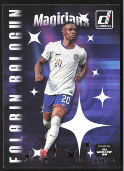 Folarin Balogun, Card, 2026 Panini Donruss Road to FIFA World Cup, INSERT