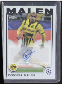 Donyell Malen, Kartička, Topps Chrome UEFA Club Competitions 2024-2025, AUTOGRAPH