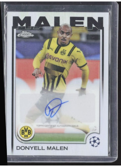 Donyell Malen, Kartička, Topps Chrome UEFA Club Competitions 2024-2025, AUTOGRAPH