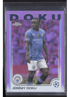 Jérémy Doku, Kartička, Topps Chrome UEFA Club Competitions 2024-2025, LIMIT