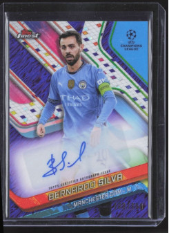 Bernardo Silva, Kartička, Topps Finest UEFA Club Competitions 2024-2025, AUTOGRAPH