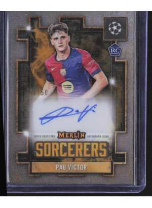 Pau Víctor, Card, Topps Merlin UEFA Club Competitions 2024-25, AUTOGRAPH