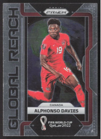 Alphonso Davies, Kartička, 2022 Panini Prizm FIFA World Cup Qatar, INSERT