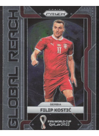 Filip Kostic, Kartička, 2022 Panini Prizm FIFA World Cup Qatar, INSERT