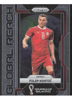 Filip Kostic, Kartička, 2022 Panini Prizm FIFA World Cup Qatar, INSERT