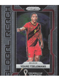 Youri Tielemans, Kartička, 2022 Panini Prizm FIFA World Cup Qatar, INSERT