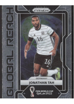 Jonathan Tah, Kartička, 2022 Panini Prizm FIFA World Cup Qatar, INSERT