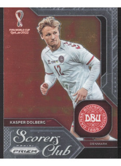 Kasper Dolberg, Kartička, 2022 Panini Prizm FIFA World Cup Qatar, INSERT