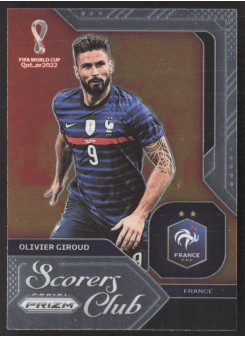 Olivier Giroud, Kartička, 2022 Panini Prizm FIFA World Cup Qatar, INSERT