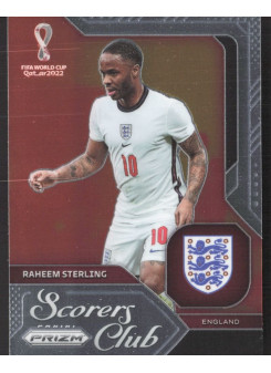 Raheem Sterling, Kartička, 2022 Panini Prizm FIFA World Cup Qatar, INSERT