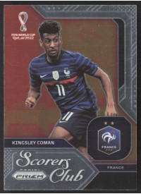 Kingsley Coman, Kartička, 2022 Panini Prizm FIFA World Cup Qatar, INSERT