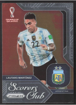 Lautaro Martinez, Kartička, 2022 Panini Prizm FIFA World Cup Qatar, INSERT