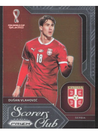 Dusan Vlahovic, Kartička, 2022 Panini Prizm FIFA World Cup Qatar, INSERT