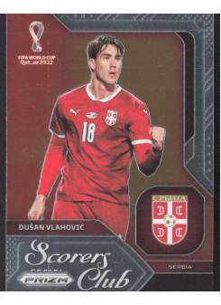 Dusan Vlahovic, Kartička, 2022 Panini Prizm FIFA World Cup Qatar, INSERT