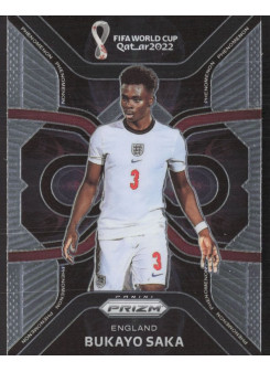 Bukayo Saka, Kartička, 2022 Panini Prizm FIFA World Cup Qatar, INSERT
