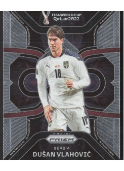 Dusan Vlahovic, Kartička, 2022 Panini Prizm FIFA World Cup Qatar, INSERT
