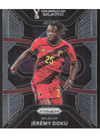 Jeremy Doku, Kartička, 2022 Panini Prizm FIFA World Cup Qatar, INSERT