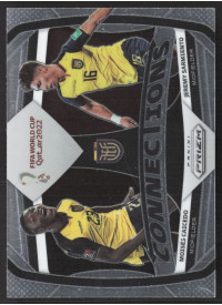 Jeremy Sarmiento/Moises Caicedo, Kartička, 2022 Panini Prizm FIFA World Cup Qatar, INSERT