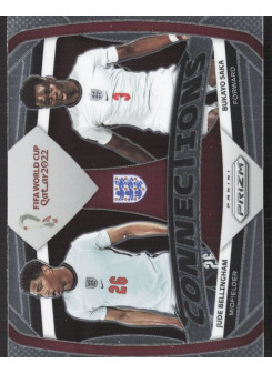 Bukayo Saka/Jude Bellingham, Kartička, 2022 Panini Prizm FIFA World Cup Qatar, INSERT