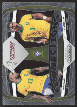 Dani Alves/Thiago Silva, Card, 2022 Panini Prizm FIFA World Cup Qatar, INSERT