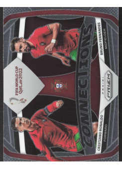 Bruno Fernandes/Cristiano Ronaldo, Kartička, 2022 Panini Prizm FIFA World Cup Qatar, INSERT