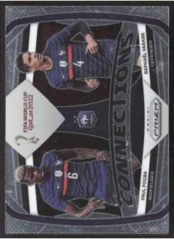 Paul Pogba/Raphael Varane, Kartička, 2022 Panini Prizm FIFA World Cup Qatar, INSERT