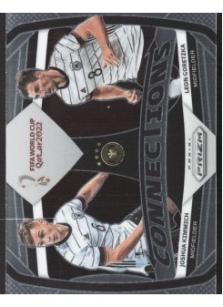 Joshua Kimmich/Leon Goretzka, Kartička, 2022 Panini Prizm FIFA World Cup Qatar, INSERT