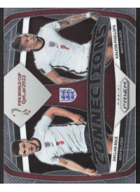 Declan Rice/Kalvin Phillips, Kartička, 2022 Panini Prizm FIFA World Cup Qatar, INSERT