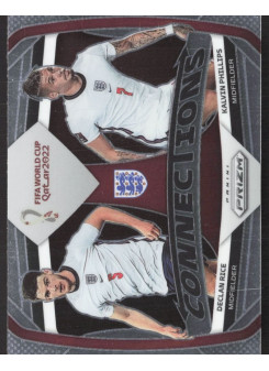 Declan Rice/Kalvin Phillips, Kartička, 2022 Panini Prizm FIFA World Cup Qatar, INSERT