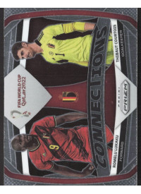 Romelu Lukaku/Thibaut Courtois, Kartička, 2022 Panini Prizm FIFA World Cup Qatar, INSERT