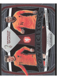 Frenkie de Jong/Ryan Gravenberch, Kartička, 2022 Panini Prizm FIFA World Cup Qatar, INSERT
