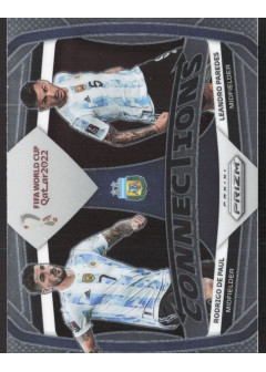 Leandro Paredes/Rodrigo de Paul, Kartička, 2022 Panini Prizm FIFA World Cup Qatar, INSERT
