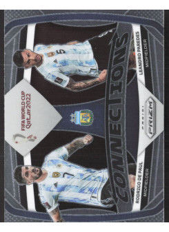 Leandro Paredes/Rodrigo de Paul, Kartička, 2022 Panini Prizm FIFA World Cup Qatar, INSERT
