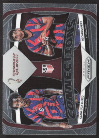 Gianluca Busio/Ricardo Pepi, Kartička, 2022 Panini Prizm FIFA World Cup Qatar, INSERT