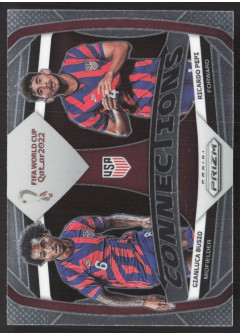 Gianluca Busio/Ricardo Pepi, Kartička, 2022 Panini Prizm FIFA World Cup Qatar, INSERT