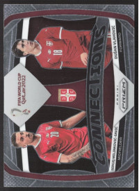 Dusan Vlahovic/Sergej Milinkovic-Savic, Kartička, 2022 Panini Prizm FIFA World Cup Qatar, INSERT